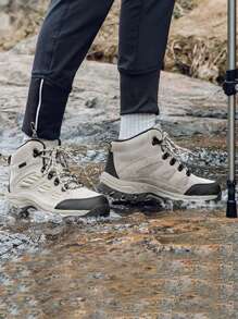 بوت تسلق جلدية للأزواج للخارج، بوت رياضية للجبال للرجال والنساء، مناسبة للتنزه والتخييم والتسلق الوعر (المقاسات صغيرة، يرجى اختيار مقاس أكبر بمقدار مقاس واحد عند الطلب)