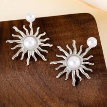 1 Pair/Set Retro Design Elegant Sun Ladies Earrings, Suitable For Summer, Beach, Party, Wedding, Daily Wear, Festival, Valentine's Day, Mother's Day, Gift