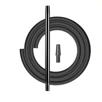 水烟水烟套装，带 1 个软管水烟水烟亚克力花瓶硅胶水烟碗和盖子三角形