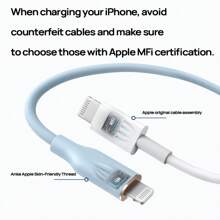 anker A866 Apple MFi Certified, Bend-Resistant Charging Cable, Break-Resistant And Durable, Does Not Damage The Battery, Fast Charging Cable
