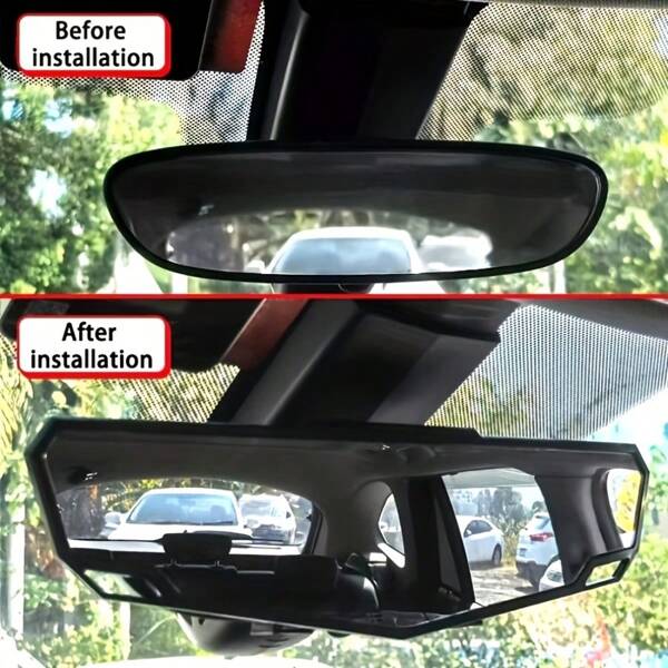 Conversie oglindă retrovizoare interioară auto, Oglindă retrovizoare cu unghi larg, Oglindă marșarier de înaltă definiție, Vizibilitate îmbunătățită la volan, Oglindă retrovizoare universală, Oglindă cu ventuză durabilă, Accesorii pentru oglinzi retrovizoare