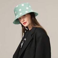 Unisex Reversible Bucket Hat For Beach And Fishing - Flower Green - View 8