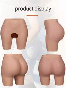 1pc Silicone Peach Butt, Fake Buttocks Silicone Crotchless Pants, Comfortable For Daily Wear, Obvious Enhancing Effect, Hip & Waist Shaping Device.