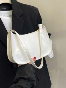 Bolso de hombro tipo tote de estilo minimalista y de moda, bolso de mano vintage retro, bolso de mano ligero y de alta calidad con cremallera, bolso baguette multifuncional de gran capacidad, estilo chic europeo y americano, adecuado para fiesta, viaje al trabajo, almacenamiento de cosméticos