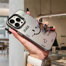 Pattern Phone Case | Anti - Scratch Clear Cover | Positive Vibe, Protective Shell, Viral   Accessory For IPhone 16/15/14/13/12/11/X/XS/8/7 Plus Pro Max Series - Cute Ph - 黑色 - 查看 2