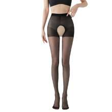 1 pièce Collant fin, antidérapant et sexy noir à la mode pour femmes, peut être porté séparément ou comme collant en été
