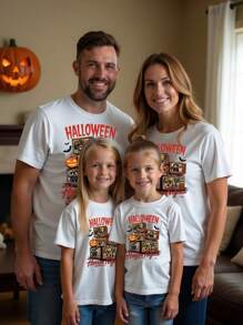 1 pieza Camiseta personalizada de Halloween para hombres con patrones personalizables, simple, elegante, cómoda y transpirable. El diseño personalizado y único de la ropa de hombre es un excelente regalo sorpresa para tu novio en Navidad, aniversario de boda o cumpleaños.