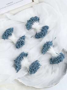 1pc Artificial Flower Stamens - Double-Headed Flower Stamens 2.36in, No Battery Required, Suitable For Weddings, Christmas, Flower Arrangement Decoration, DIY Sewing, Floral Decoration, Artificial Flowers, Wedding Decoration And Handicrafts - Home Floral Decoration Products - Plastic Material, Christmas Handicrafts, Elegant Decoration - No Container, No Electricity Required