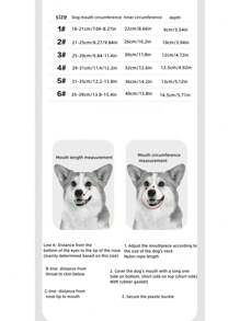 New Dog Muzzle Can Drink Water, Anti-Bite, Anti-Mess, Anti-Barking, Suitable For Medium-Large Dog Pets