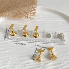 亚克力极光彩虹色矩形钻石形状美甲展示架，树脂水晶珠水钻复古韩国花朵激光 DIY 家居和户外女士母亲姐妹妻子女友婚礼美甲沙龙美容情人节使用