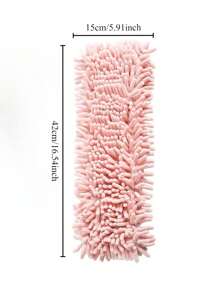 New Chenille Mop Head, Flat Mop Replacement Head, Static Electricity Dry & Wet Dual-Use Mop Replacement Cloth, Suitable For Home Wood Floor And Tile Dry & Wet Mopping