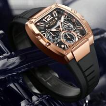 LIGE Relojes LIGE - Relojes cuadrados, de moda, casuales, de hombre, deportivos, regalos navideños, de fiesta, regalos de graduación
