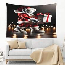 Kawss Kawaii Kaw Anime Wall Tapestry For Bedroom, Space Wall Tapestry For Men, Cool Black Aesthetic, Hippie Room Decor Wall Hanging Art For Girl Boys Party 40x60 In