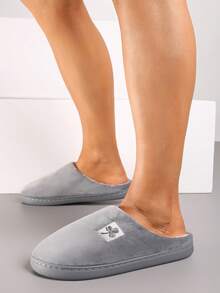 Vices 平底天鹅绒拖鞋，适合日常穿着