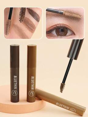 BLUETHIN 1pc Long-Lasting Waterproof Eyebrow Gel, Sweat-Proof & Smudge-Proof, Quick Drying & Long-Lasting, In Dark Brown, Brown, Light Brown, Perfect For Beginners, Holiday Gift, Travel Size