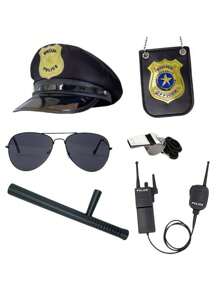 Ensemble de costume d'officier de police anime - uniforme de police et accessoires convenant pour une fête d'Halloween d'officier de police anime