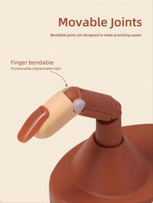 Acrylic Nail Practice Finger Kit, BORNBYME Acrylic Nail Training Kit For Beginners With 1 Base Stand, 3 Adjustable Fake Fingers, 100 Brown Nail Tips,Movable Mannequin Hand For Nail Art Training, Salon Practice & Home DIY Learning,Gift For Nail Tech Students, Aspiring Nail Artists, Self-Taught Learners,Perfect For Valentine's Day, Christmas Gifts - Multicolor - View 4