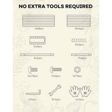 mteryoing Galvanized Raised Garden Bed,Deep Root Planter Box For Vegetables,Flowers,Herbs-Large Metal Raised Garden Bed Kit Outdoor - Green-6 * 3 * 2ft - 查看 6