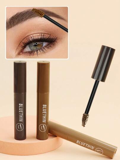 BLUETHIN 1pc Long-Lasting Waterproof Eyebrow Gel, Sweat-Proof & Smudge-Proof, Quick Drying & Long-Lasting, In Dark Brown, Brown, Light Brown, Perfect For Beginners, Holiday Gift, Travel Size