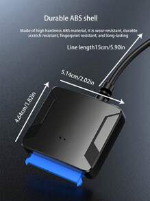 Câble USB 3.0 vers SATA pour disque dur, compatible avec les disques durs SSD 2,5/3,5 pouces, simple et à haute vitesse