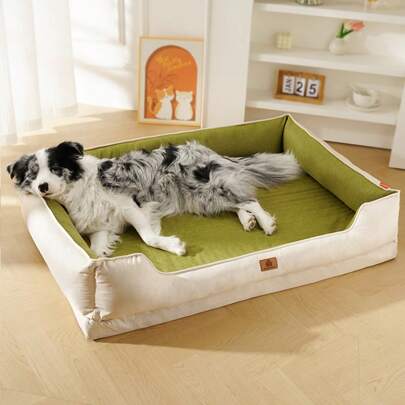 1pc Washable Pet Bed For Small/Medium/Large Dogs And Cats, Egg-Shaped Foam With Massage Function, Elevated And Thickened Design, Anti-Slip And Moisture-Proof Bottom, Suitable For All Seasons