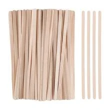 100pcs/200/300pcs Brow Waxing Sticks Small Face Wax Spatulas Applicator Wood Craft Sticks Disposable Hair Removal Lip Nose Beauty Tool - Coffee Brown - View 10