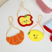 INS Style Korean Fashion New Embroidered Cartoon Pet Bib Dog Scarf, Washable