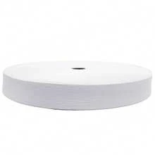 Elástico de Costura 20 ligas / 32 mm Suave y Resistente – Ideal para Ropa Hecha a Mano, Manualidades, Cinturas, Puños y Lencería | Material de Alta Calidad con Excelente Elasticidad y Recuperación | Disponible en Diversos Anchos y Colores | Fácil de Coser y Cortar | Perfecto para Proyectos de DIY y Moda Personalizada | Apto para Uso Profesional o Doméstico | Elige por Metro o en Rollo Completo | Accesorio Imprescindible para tus Creaciones de Costura - Blanco - Ver 1