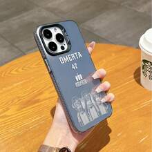 HANCAI Funda de teléfono con efecto plateado y mate antichoque con diseño de mono rapero para modelos de teléfonos 16, 15, 14, 13, 12, 11 y Pro Max