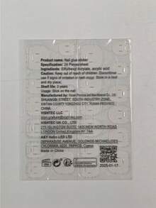 10 件肉色最新设计按压指甲中号法式杏仁假指甲手工 ABS 材料亚克力指甲片 3D 花朵按压指甲用品指甲 - 彩色 - 查看 6