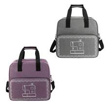 Bolsa de almacenamiento para máquina de coser con gran capacidad y acolchado, estuche portador de máquina de coser, se adapta a máquinas de coser domésticas de marcas como Brother y Singer - Organizador de manualidades - Multicolor - Ver 2