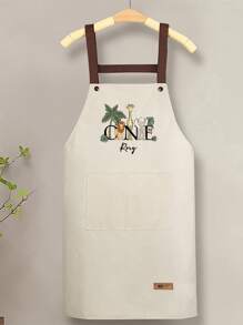 1 szt. spersonalizowany fartuch z tekstem, spersonalizowany fartuch ze zdjęciem, wodoodporny fartuch, spersonalizowany zabawny kuchenny fartuch, nowoczesny poliestrowy fartuch olejowy, czarny kuchenny fartuch, poliestrowy fartuch do ogrodu, spersonalizowane logo, tekst, fartuch szefa kuchni