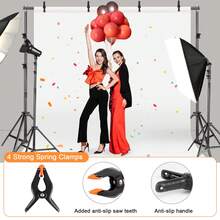 UEGOGO Photography Studio Background Stand, Multi-Functional Background Stand, Adjustable Portable Kit With Storage Bag, Large Background Stand, 2x2 Meter High Background, Landscape Frame Gantry, Suitable For Weddings, Parties, Photography And Events, Christmas Parties, Decorations, Christmas Gifts, Halloween