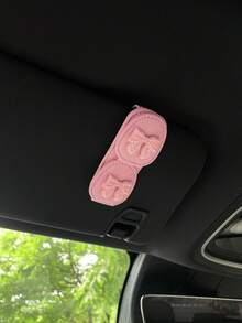 可爱粉色蝴蝶太阳镜夹汽车遮阳板眼镜收纳架车内配件,蝴蝶太阳镜夹/车钩/汽车出风口装饰夹套装 - 彩色 - 查看 7