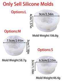 1pc Peony Flower Silicone Candle Mold, Suitable For Making 3D Floral Candles, Scented Stone, Resin Crafts And Other Handmade Items, Decor For Home, Mother's Day, Festivals, Parties