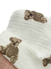 1 Stück Musselin Baby Einwickeldecke mit Zitronen Muster, Kinderwagen Abdeckung, Neugeborenen Empfangsdecke (für Baby Jungen und Mädchen), unisex Säugling Einwickeltuch, Kinderzimmer Bettwäsche, Baby Badetuch