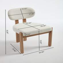 Set Of 4 Wooden Dining Chairs, Modern Fabric Upholstered Dining Room Chair Kitchen Chairs, Farmhouse Dinner Chair For Kitchen Dining Room - Màu be - Xem 4