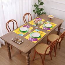 Placemats, Colorful Balloon Linen Placemats, Holiday Placemats, Wedding Placemats, Food Mats, Restaurant Supplies, Outdoor Picnic Placemats, Suitable For Restaurants, Kitchens, Outdoor, Picnics, Weddings, Holidays