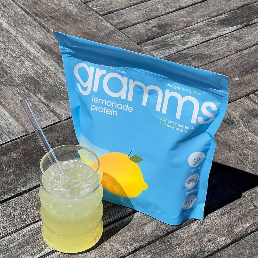 Gramms Clear Protein Powder, 20g Protein Grass-Fed Whey Isolate, Zero ...