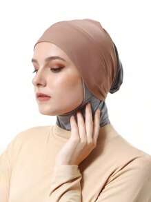 1pc Middle Eastern/Arabic Dubai/Turkish Classic Simple Solid Color Soft Breathable Elastic Wide-Banded Absorbent Anti-Slip Multifunctional Headband For Sports, Yoga, Makeup And Daily Wear