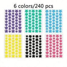 40pcs 240pcs Face Pimple Patches Covering Colored Stickers Hydrogel Patches Photo Essentials Star Shaped Decor Stickers For Concealing Blemishes And Imperfections Easy Peel Off Suitable For Various Parties And Fun Events Star Shaped Decor Stickers Holiday Party Gift Idea Cute Star Shaped Colorful DIY Stickers , Back To School Gifts - Multicolor - View 5