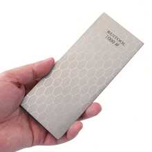 4片/1片/3片装水钻磨刀石，150#/200#/400#/1000#目数，干湿两用，磨刀石，精细水钻磨刀盘，带防滑底座，适用于小刀、剪刀、厨房工具、户外露营磨刀，可根据需要选择不同目数，轻松磨刀！