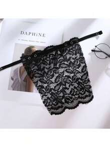2 pièces/set Faux col en dentelle pour femmes, double couche, respirante, mode, couvre-poitrine amovible pour le port quotidien. 1 pièce faux col en dentelle d'été 1 pièce, couvrant la poitrine et anti-éblouissement, lingerie cache-poitrine pour femmes