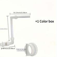 2-In-1 Adjustable 360° Rotating 350° Tilting Pond Fountain - Above/Below Ground Dual Spray Function, Durable Outdoor Garden Decor Water Feature, Flexible Rotating Mechanism