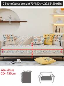 1 Vỏ đệm ghế sofa bốn mùa, Tấm lót ghế sofa chống trượt đơn giản hiện đại theo phong cách Bohemian, Vỏ bọc ghế sofa chống bụi có thể giặt được, Chất liệu vải nhung thích hợp cho phòng ngủ, văn phòng, phòng khách, ghế sofa hình chữ L và vỏ bọc ghế 1/2/3/4 - Màu be - Xem 17