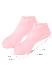 2pcs Gel Foot Mask Leg Warmers For Women, Dead Skin Removal, Moisturizing Silicone Foot Peeling Exfoliating Leg Warmers