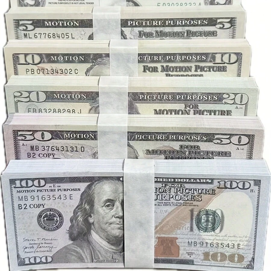 1Se/100pcs Set Ancestor And Family Sacrifice Banknotes - Fake Money For Sacrifice Yellow And White, No Need To Recharge, For Heaven Money, Ghost Money, Anniversary, No Battery Needed For Halloween, Chinese Customs Money Used To Burn For Ancestor Worship, Movie Props, Party Decor, Themed Events