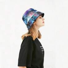 Unisex Reversible Bucket Hat For Beach And Fishing - Galaxy - View 10