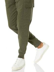 Essentials Men's Cargo Fleece Jogger Sweatpant - Azul y blanco - Ver 3