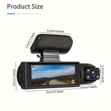 Dash Camera Front And Inside With 32G SD Card, 3.16inch Dash Cam 1080P, G Sensor HD Night Vision Loop Recording Wide Angle Car DVR - Có thẻ nhớ - 32GB - Xem 6
